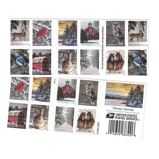 2020 Winter Scenes stamps - Forever Stamps
