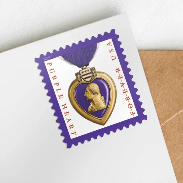2019 Purple Hear Medal Stamps - Forever Stamps