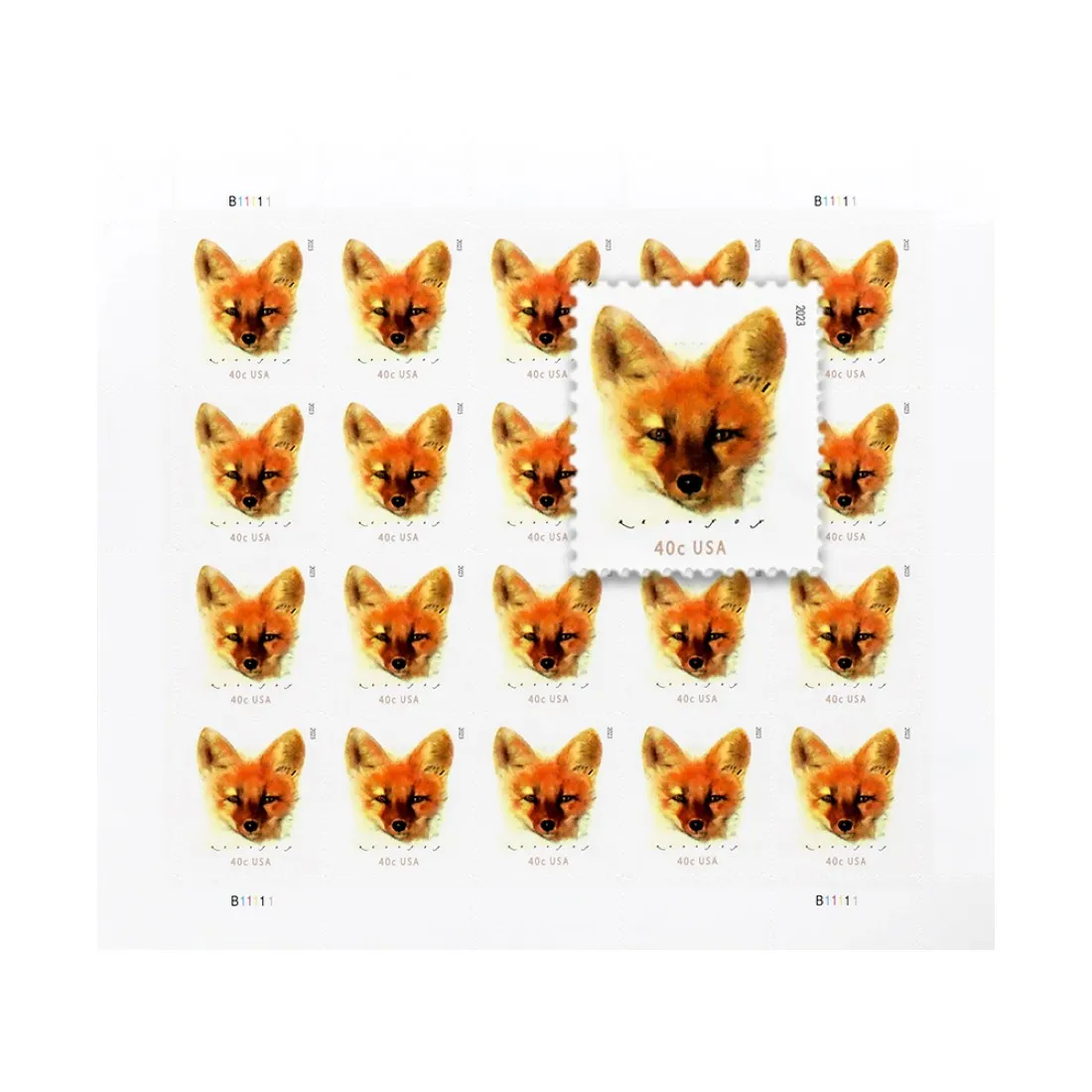 2023 RED FOX stamps - Forever Stamps