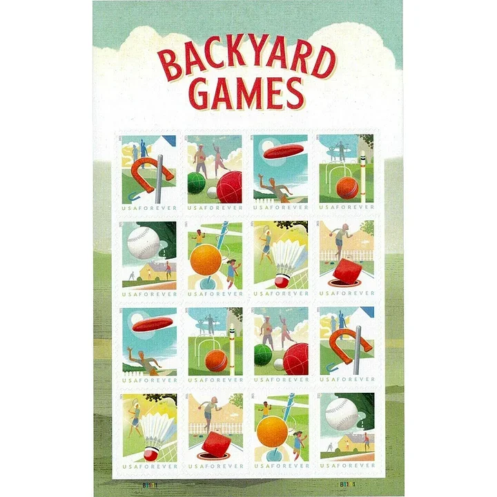 2021 Backyard Games Stamps - Forever Stamps