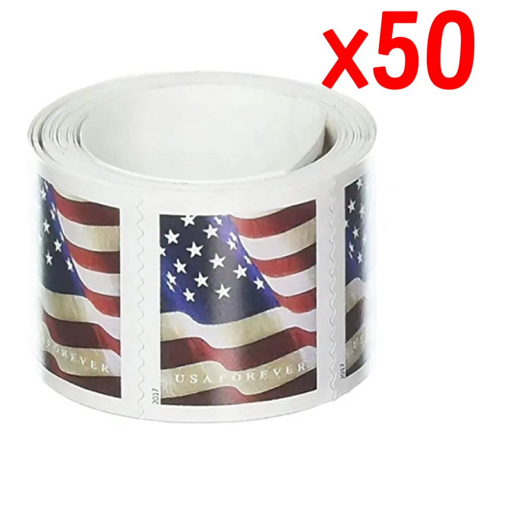 2017 Flag 50 Rolls - Forever Stamps