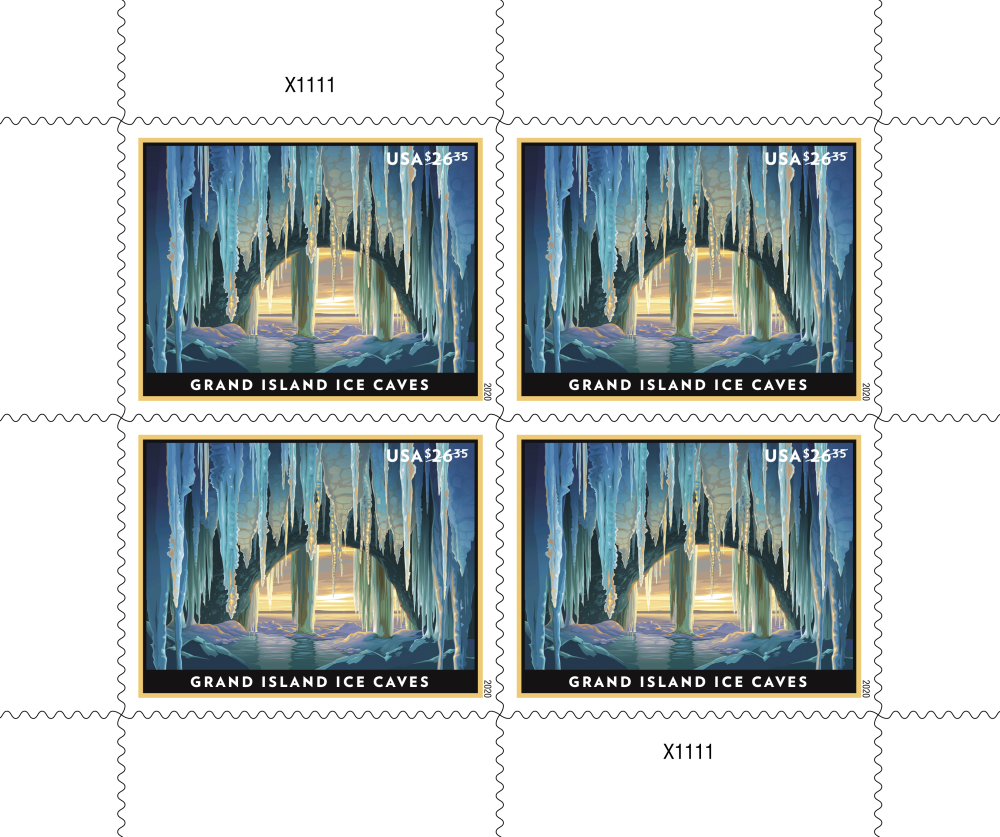 2020 Grand Island Ice Caves stamps - Forever Stamps